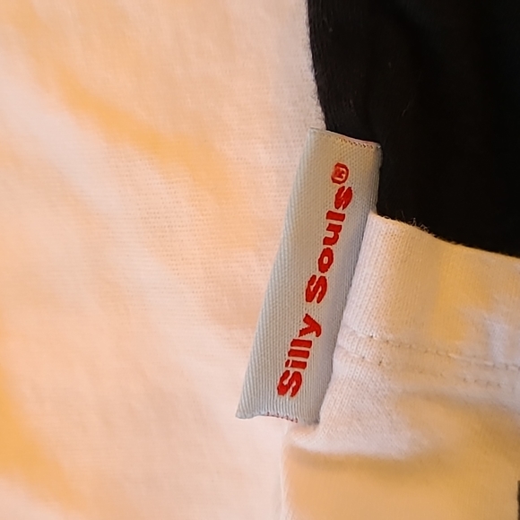 Silly Souls black and white long sleeved onesie/bodysuit - Picture 6 of 7